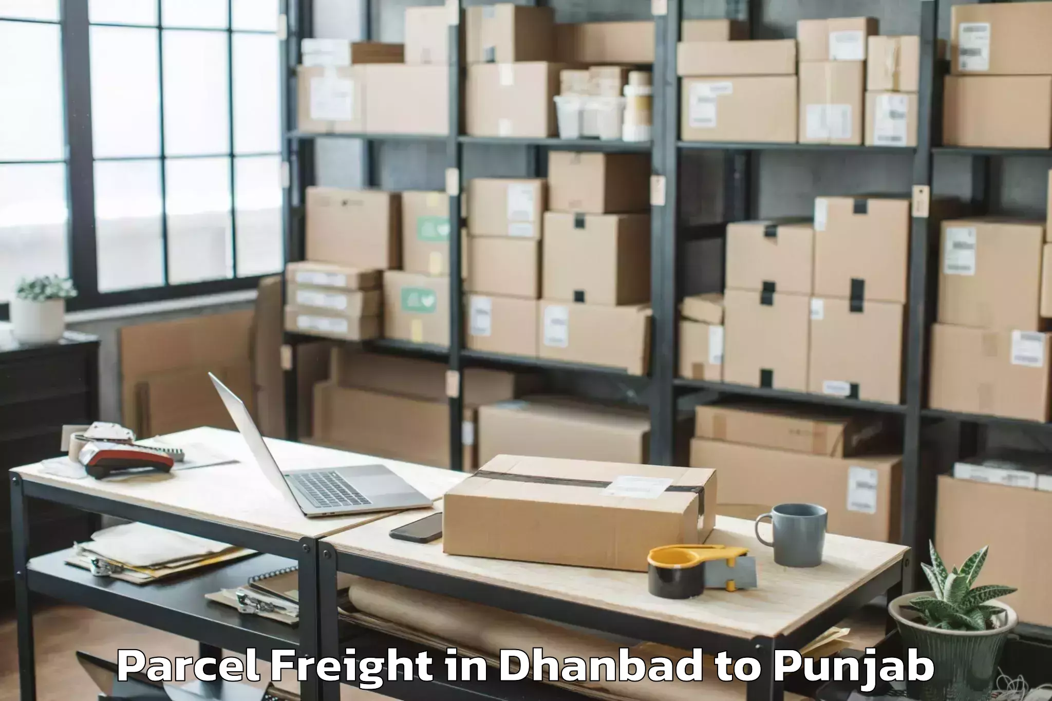 Book Dhanbad to Kotli Parcel Freight Online